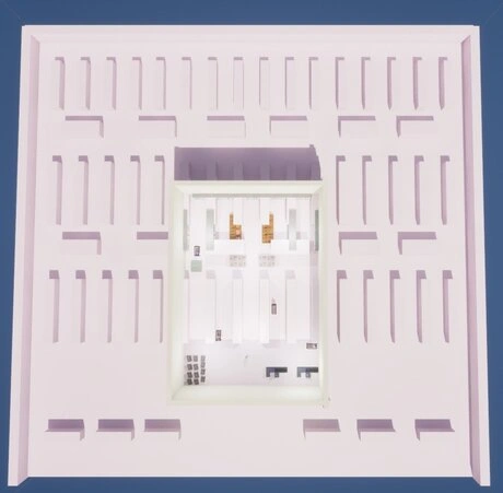 older level draft version of the level for beast mart speed run a mini game in unreal engine