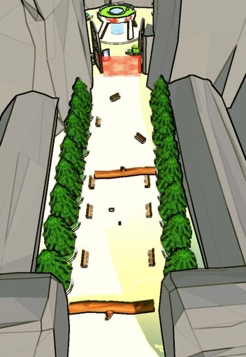 image of pathway 1, an inbetween space between arenas in the levels of ZOOM a doom-like shooter video game